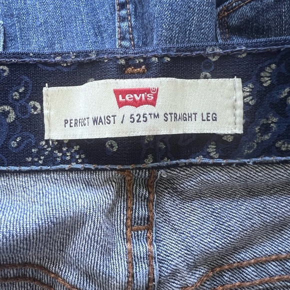 Levi's 525 perfect waist Women's Straight Leg Jeans in Deep Blue 16 - Picture 2 of 8
